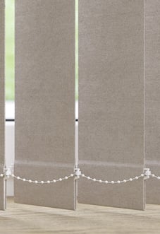Flori Faux Suede (Blackout), Vapour - Vertical Blind Slats